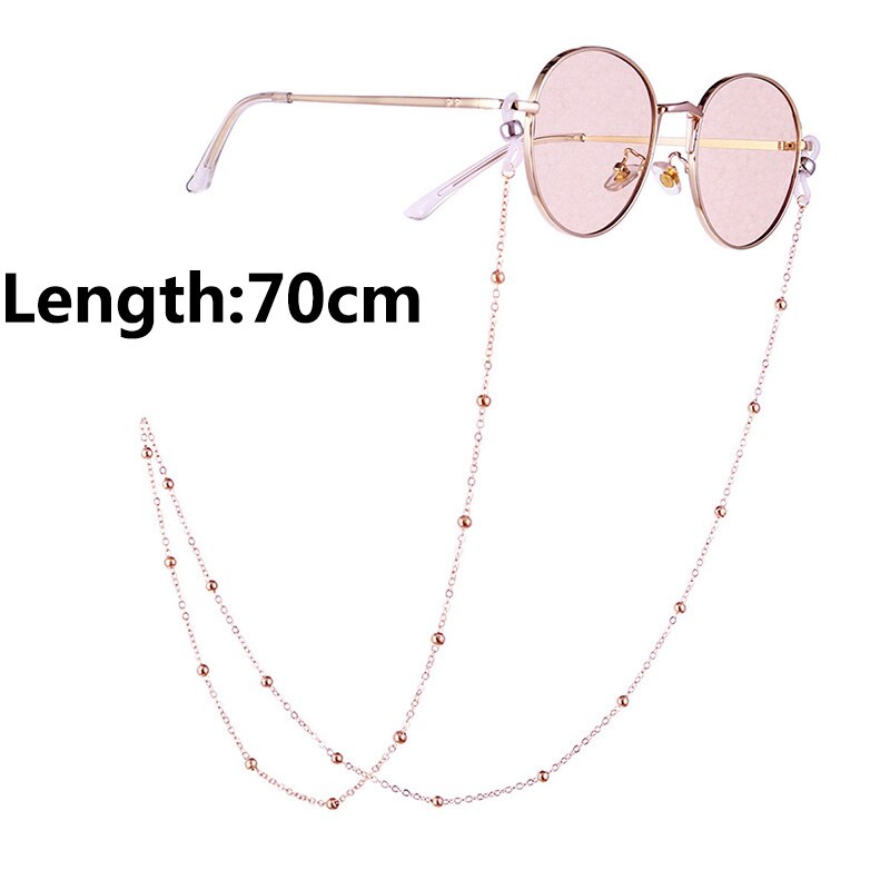 1Pcs Leesbril Opknoping Ketting Zonnebril Bril Holder Neck Cord Glazen Anti Metalen Bril Ketting: 7