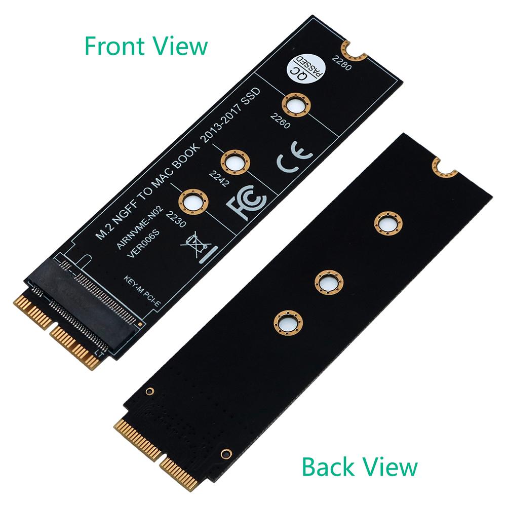 Adaptador de pcb durável textura delicada m.2 nvme ssd placa de conector para para apple ssd adaptador para macbook acessórios de ar