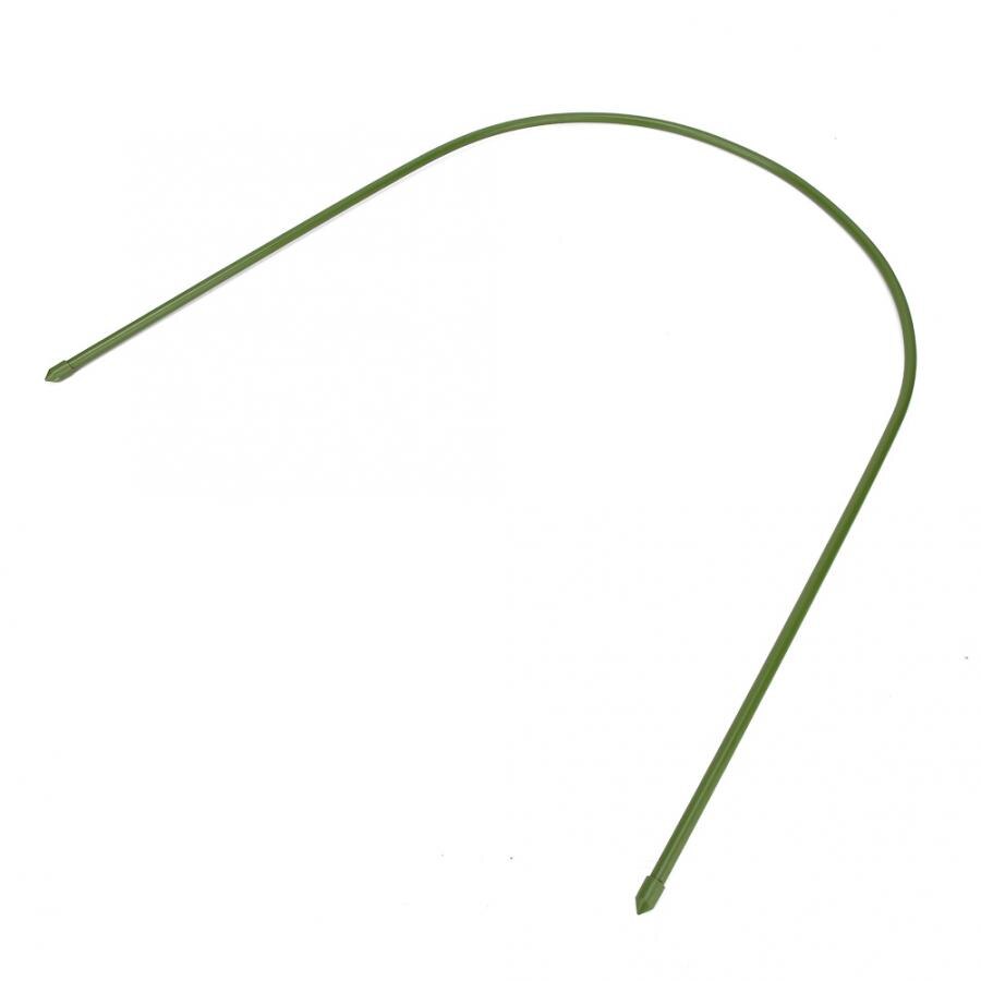 6pz di Plastica-Tubo di Acciaio Rivestito Serra Del Cerchio Forma Ad Arco Telaio di Supporto Giardino Accessori per La Casa Pianta Telaio 500x460mm