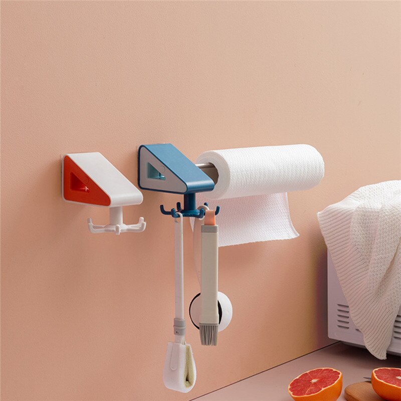 Kitchen Paper Holder Rack Roll Holder Hanger Spatula For Kitchenware Towel Rack Tissue Shelf Organizer