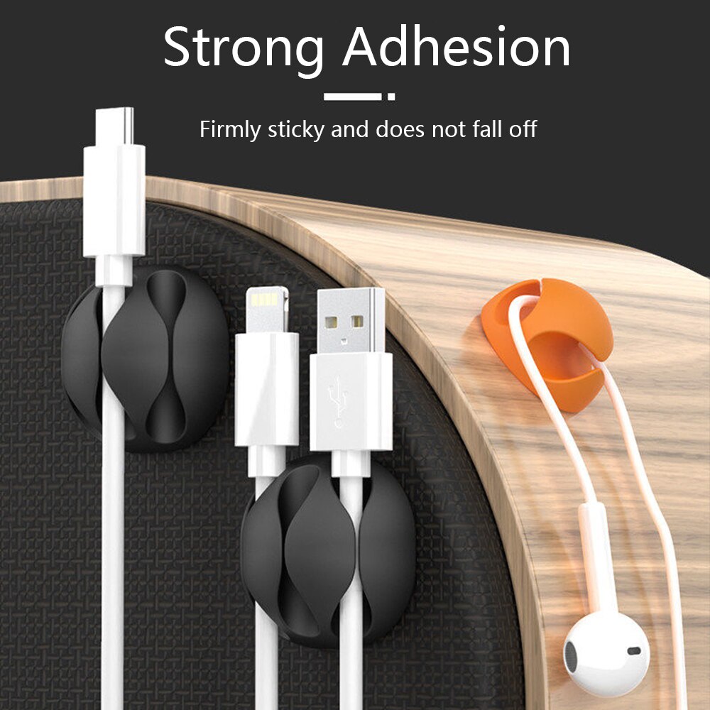Leuke Telefoon Kabel Organizer Computer Netsnoer Houder Muis Draad Clips Siliconen Kabels Protector Datalijn Bureau Kabelmanagement