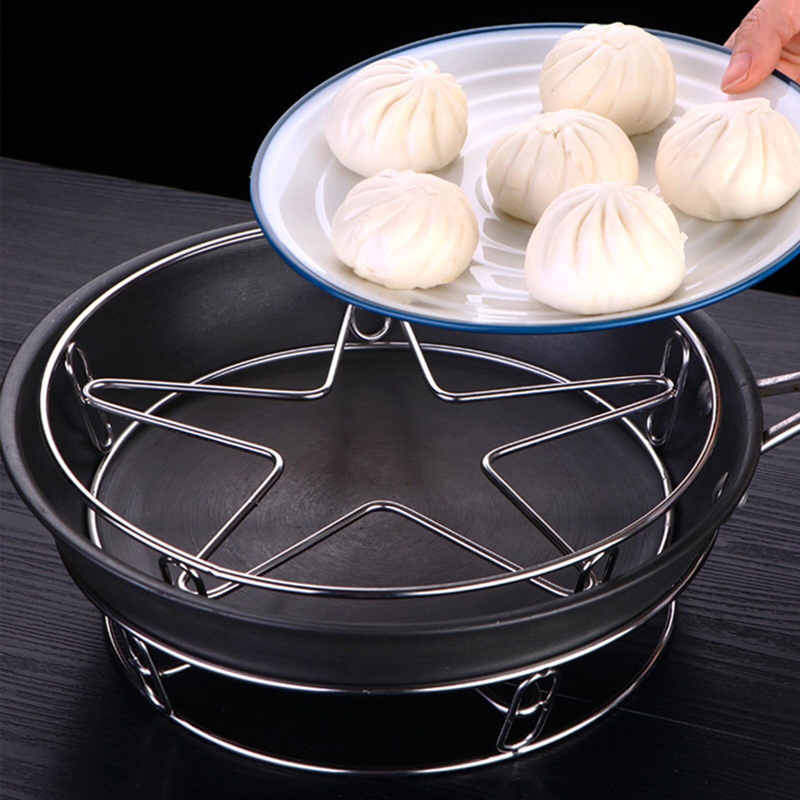 Steam Pan Raclk Pressure Cooker Steam Rack Household Pot Pan Cooki... – Vicedeal