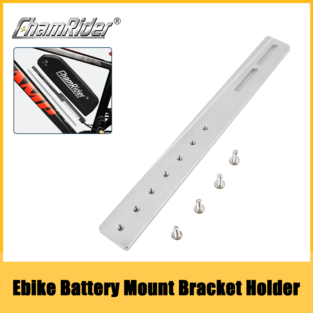 E-bike Bicycle Battery Mount Bracket Holder, Ebike Battery Downtube Frame, Mounting Rack for HaiLong Battery Adapter Tool Parts