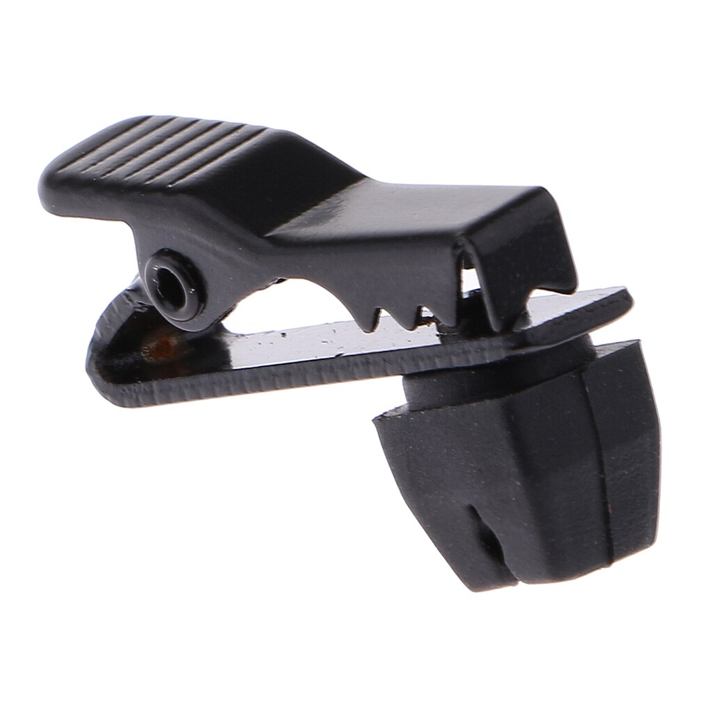 Mini micrófono Lavalier para solapa, soporte de Clip para Collar, accesorios para micrófono, negro