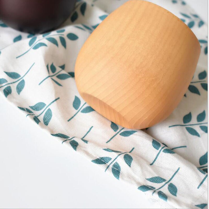 Tazas de madera de gran barriga hechas a mano Abeto Natural de madera cerveza té y café taza de agua leche cocina Bar Drinkware