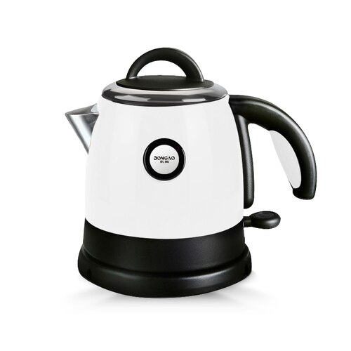 0,8 L 1000W Mini elektrische wasserkocher haushalts kleine kapazität wasserkocher 304 edelstahl reise tragbare: Weiß / uns