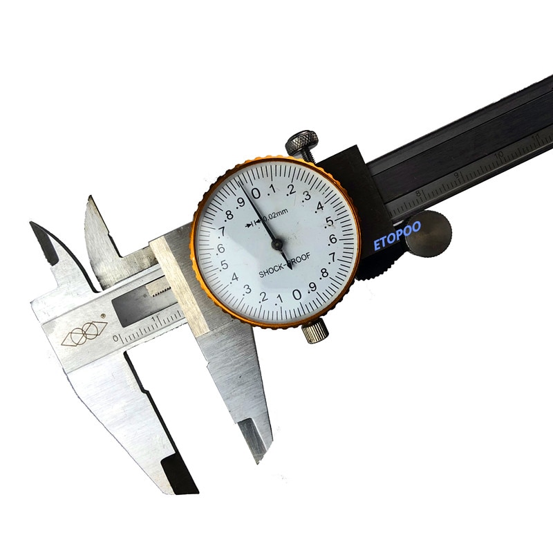 0-150mm 0.02mm Precision dial caliper dial vernier calipe micrometer gauge 6inch stainless steel vernier with table caliper