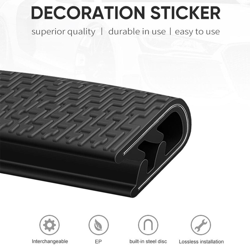 Automobile Universele 5M Deur Anti-Collision Strip Bumper Bescherming Strip Edge Anti-Kras Bescherming Vorm