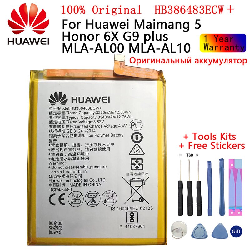 Original Phone Battery For Huawei honor 7C 7A 8 9 9 lite Nova 2 3 4/2i Ascend P10 P20 Huawei P30 P30 Pro Mate 8 9 10 /10 20 Pro: HB386483ECW