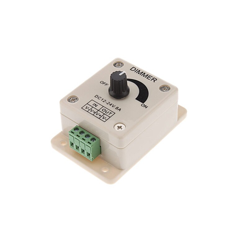 10pcs 12V 96W Knob led dimmer controller for LED Light Strip, Adjustable Brightness LED Controller