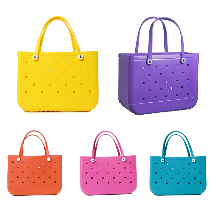 Boggs Bag Extra Large Tote Shoulder Handbag EVA Rubber Waterproof Basket Women Tote Boggs Bag for Travel