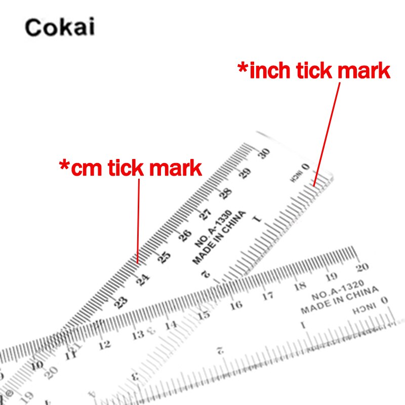 Jindsihou/Cokai/Deli Plastic Transparante Vierkante Heerser 15/20/30cm Meten Rechte Ruler Tool Student studie Meten Briefpapier