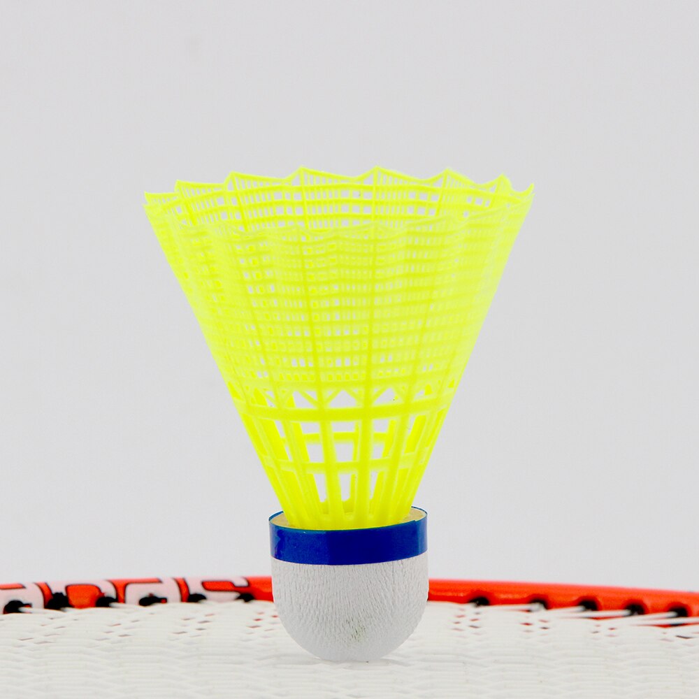 6 stk i et rør nylon badminton fjærballer med stor stabilitet holdbarhet innendørs utendørs sports treningsballer