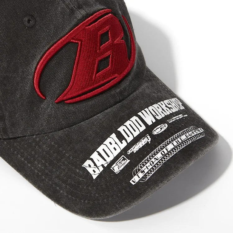 Berretto da baseball lavato Cappello a tesa larga Viso che dimagrisce Circonferenza della testa grande Coppia Berretto in rete di pizzo traspirante di marca alla moda