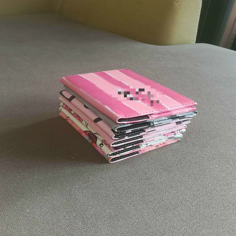 Mode Mannen Vrouwen Reizen Lederen Beschermhoes Pakket Kaarthouder Bloemen Protector Paspoort Portemonnee Credit Paspoort Kaart