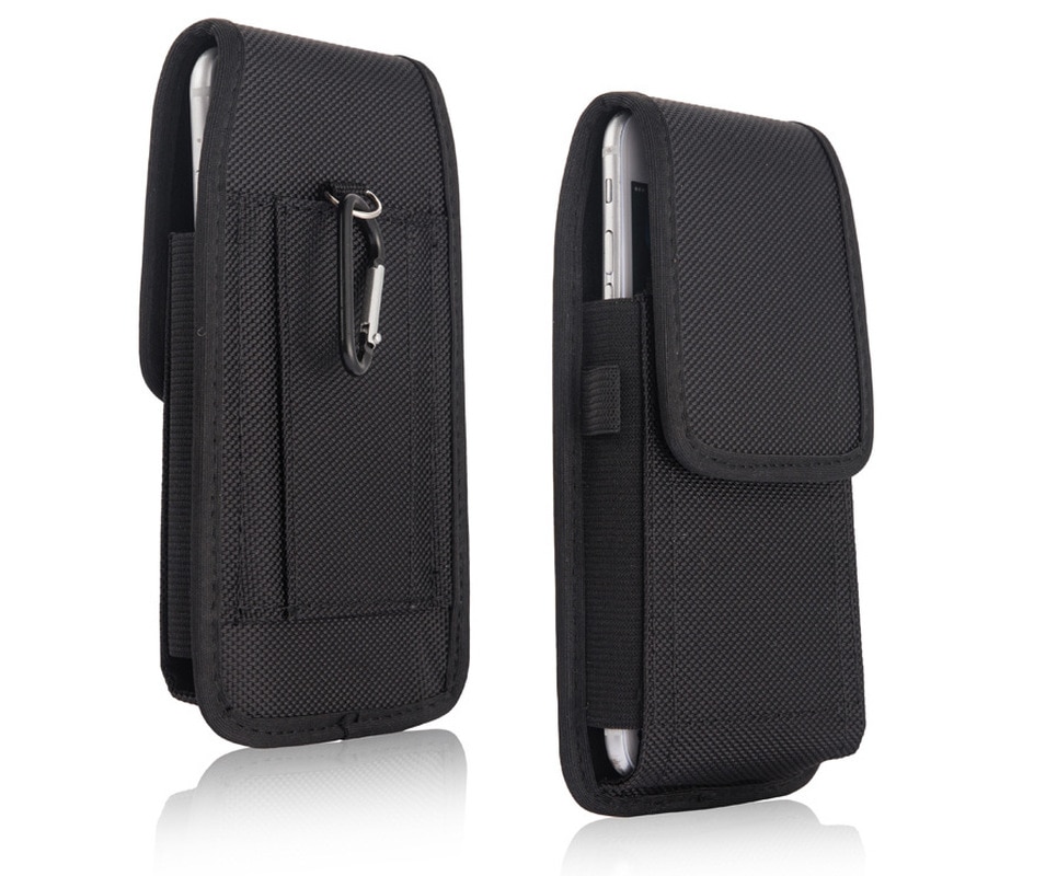 Mobile Phone Waist Bag 5.2-6.3inch for iphone for Samsung for xiaomi huawei Hook Loop Holster Pouch Belt Waist Bag Cover Case