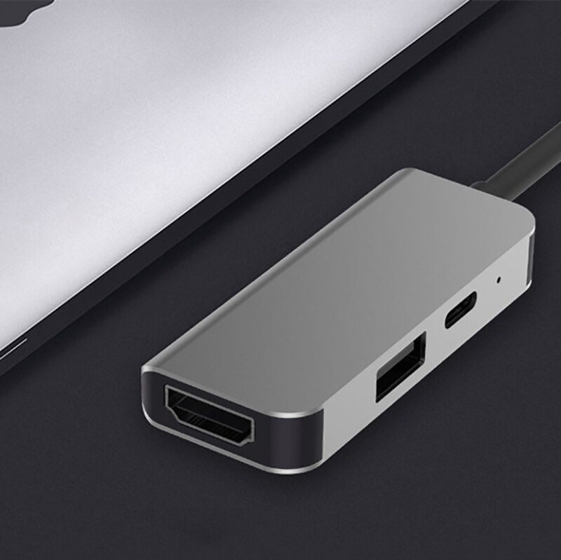 USB C HUB Type C to 4K HDMI-compatible Hub USB 3.0 HD Converter PD AdapterFor2017 MacBook Pro MacBook Pro MacBook