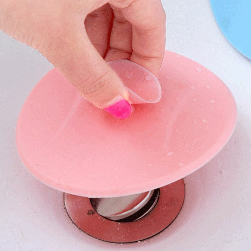 1 stk pvc utæt toilet tank låg vask håndvask vand lukkeprop lækage suge vand afløb køkkenredskaber gadgets 5 zcf 202: Lyserød