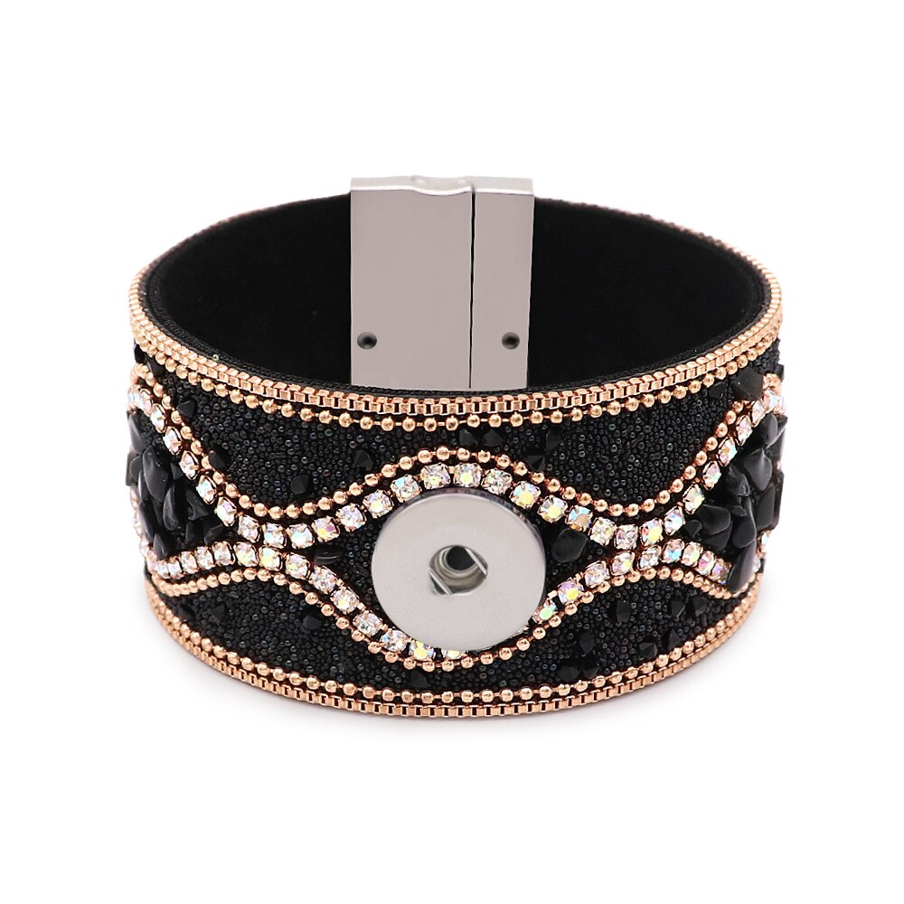 New Fashion 20mm 18mm bottone a pressione bracciale gioielli fai da te ND328: C