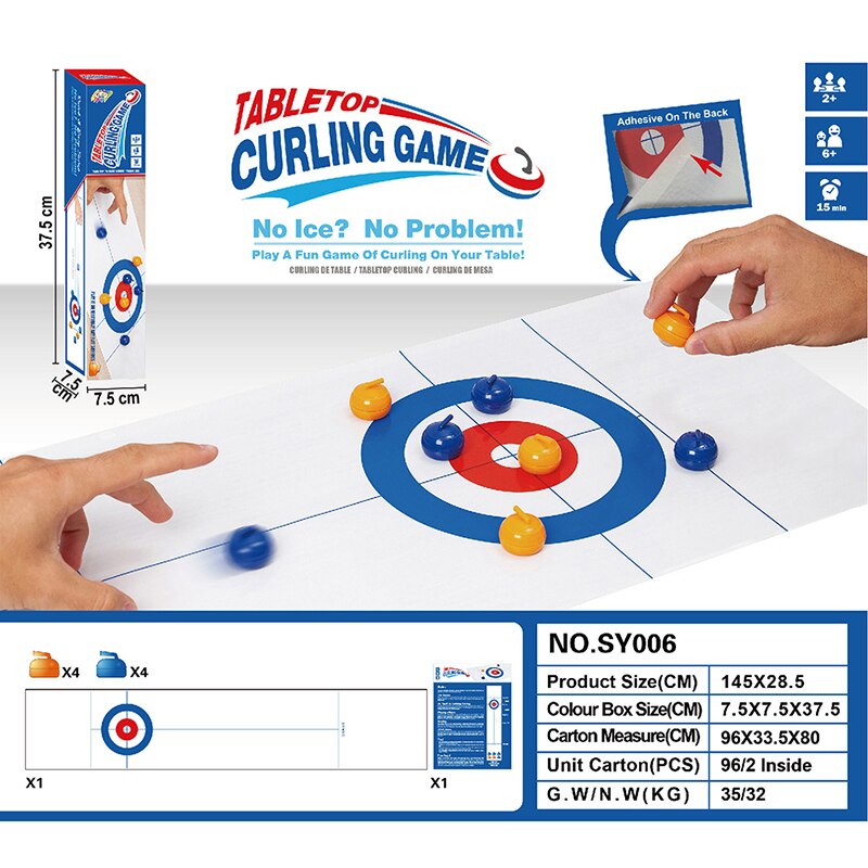 Interactieve Kids Puzzel Tafel Spel Speelgoed Curling Bal Kinderen Bowling Ouder-kind Interactieve Spelletjes