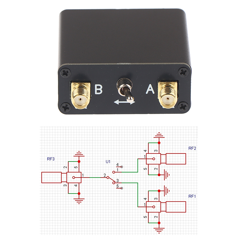 Novo Chaveador Manual de Antena RF de Alta Frequência 10W Portátil para Transceptores SMA