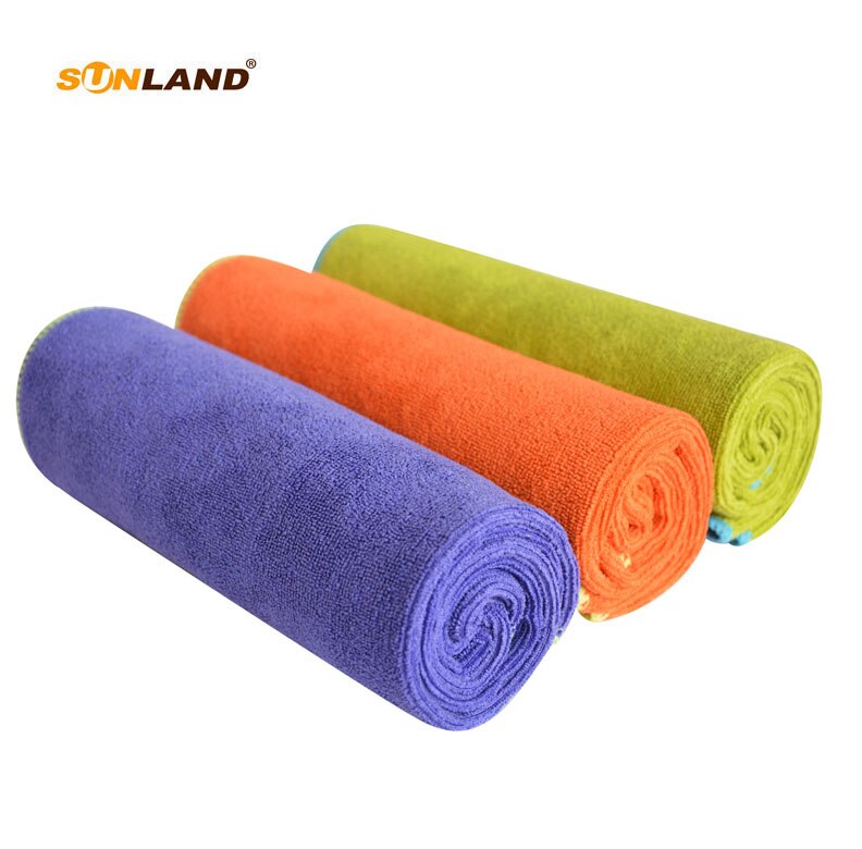 Sinland Multi-purpose Microfiber Fast Drying Travel Gym Towels 3-pack 16 Inch X 32 Inch: 1grape1pumpkin1green