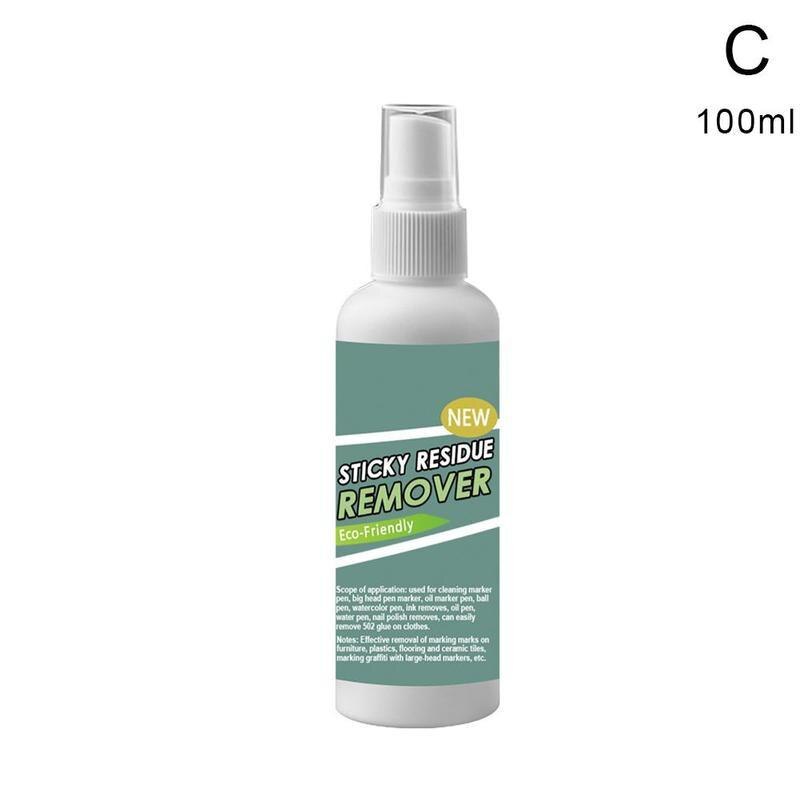 30/50/100ml klæbrig removerfjerner spray multifunktionel hurtig let klistermærkefjerner renere lim lim spray: C
