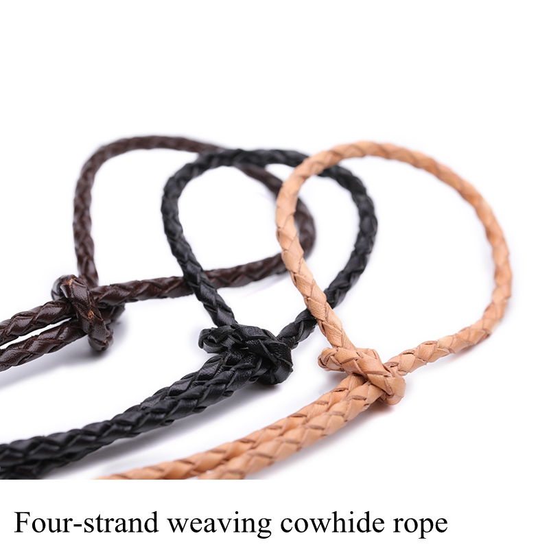Diy Hand Geweven Leather Rope Suede Armband Ketting Materiaal Accessoires Sieraden Touw Riem Touw