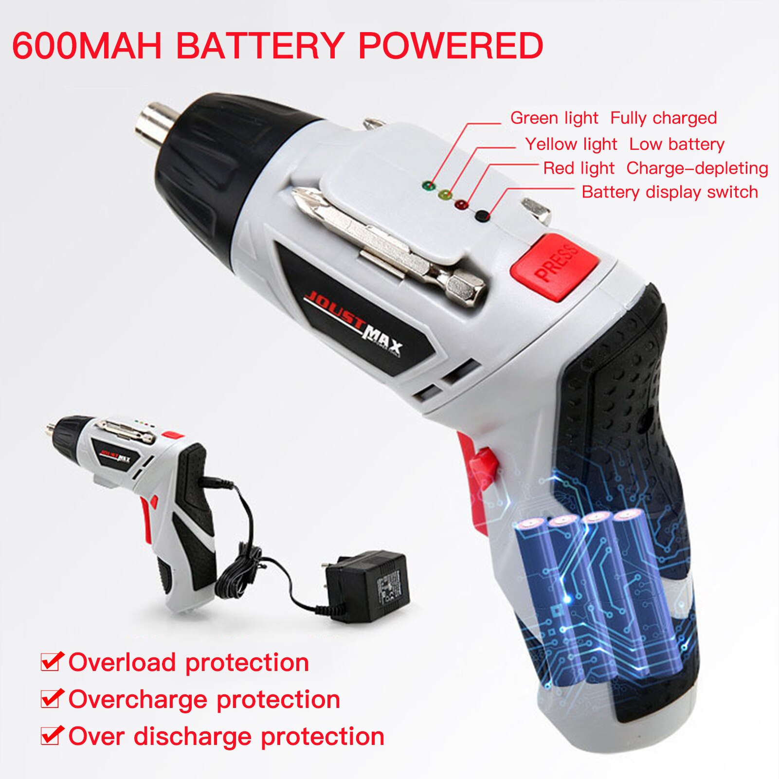 4.8V Electric Screwdriver Multifunctional Rechargeable Hand Drill Electric Screwdriver Set Electric Tools Power Electric Tools