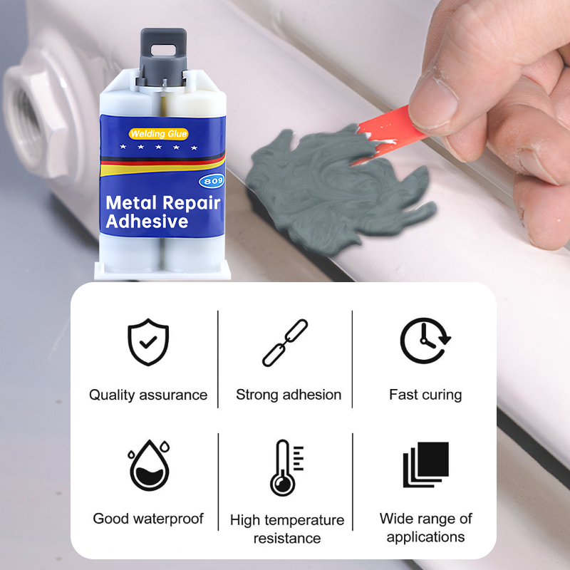 stärker Metall-Reparaturkleber, hochfester, hitzebeständiger Kleber, magischer Kunststoff-Reparatur-Gusskleber, Kaltschweiß-Füller-Dichtstoff