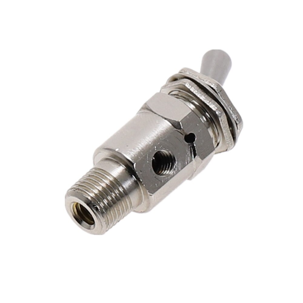 Air Pneumatic Mechanical Valve TAC-3V Exhaust Valve 2 Position 2 Way ON/OFF M5 Thread Toggles Switch Valves with Fiitting