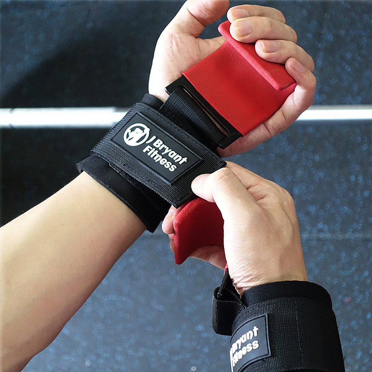1 par vægtløftning håndledsstøtte med kroge træning gym greb stropper til kraftvægtløftning håndvægt heavy duty bodybuilding