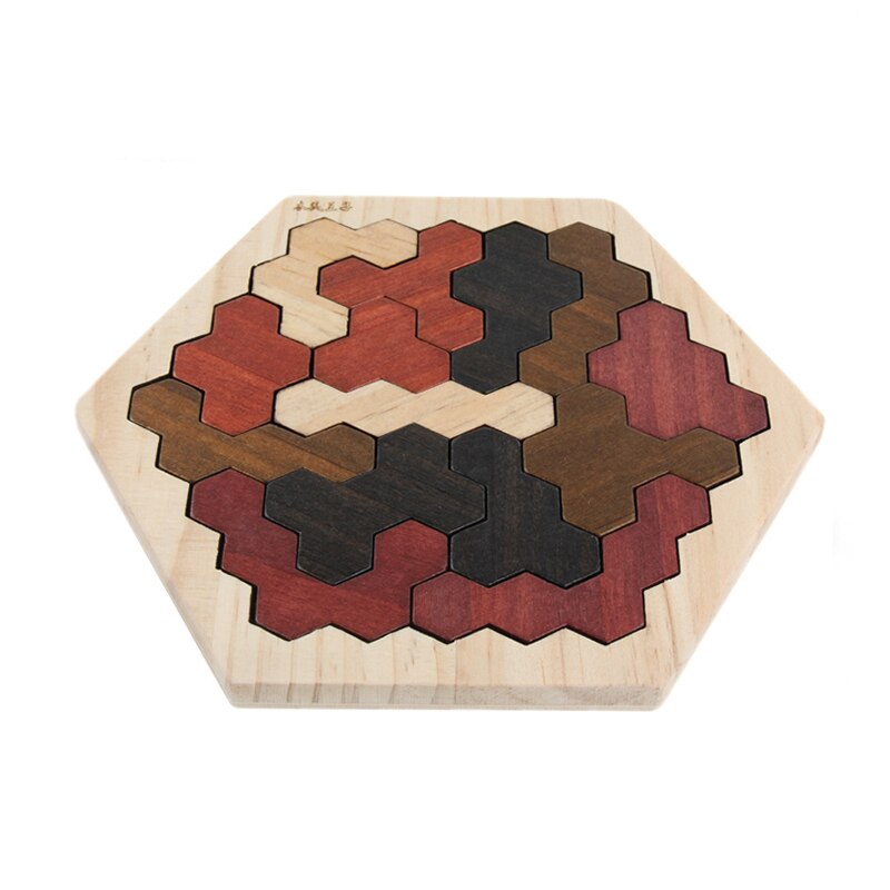 Houten Tangram Jigsaw Brain Tetris Game Puzzel Bloacks Voorschoolse Kinderen Spelen Training Voor Kinderen Beste Cadeaus