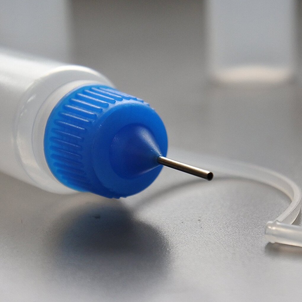 Flacon compte-gouttes vide en plastique avec aiguille en acier, 10 pièces, 10ml, pour liquides, couleur aléatoire