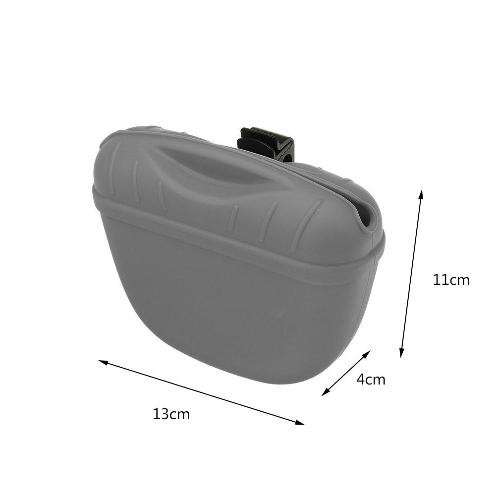 Bolsa de entrenamiento para perros y mascotas, bolsa portátil de silicona para premios al aire libre, para cachorros, Snack