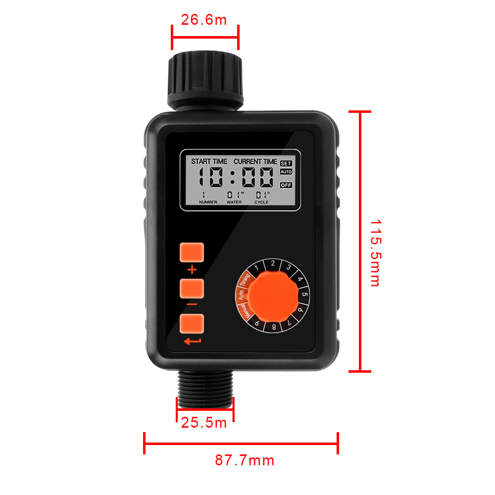 With LCD Screen Sprinkler Controller Automatic Irrigation Water Timer 9 Separate Timing Program Electronic Irrigation Regulator