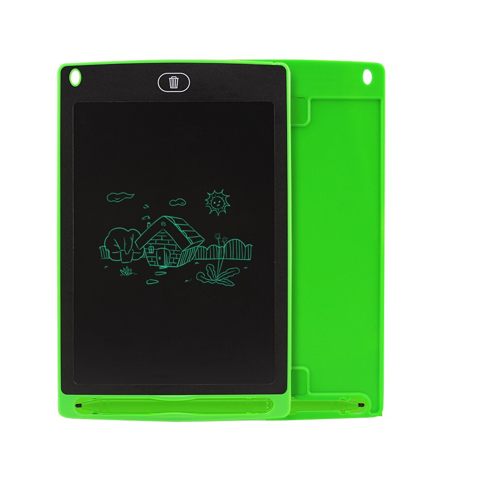 Sunany Lcd Schrijven Tablet 8.5 ''Inch Elektronische Tekening Schrijfbord Handschrift Pads Ultra-Dunne Board Met Pen Wissen knop: Groen