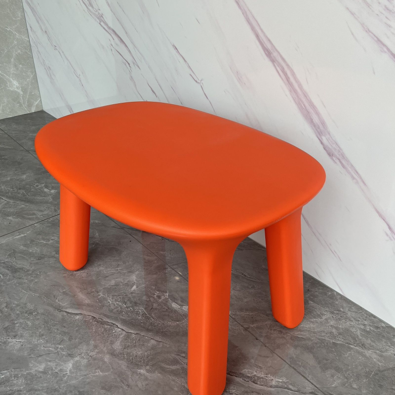 Sillas de plástico ecológicas nórdicas para exteriores, banco pequeño con respaldo de , muebles de sala de estar, tocador, Taburetes