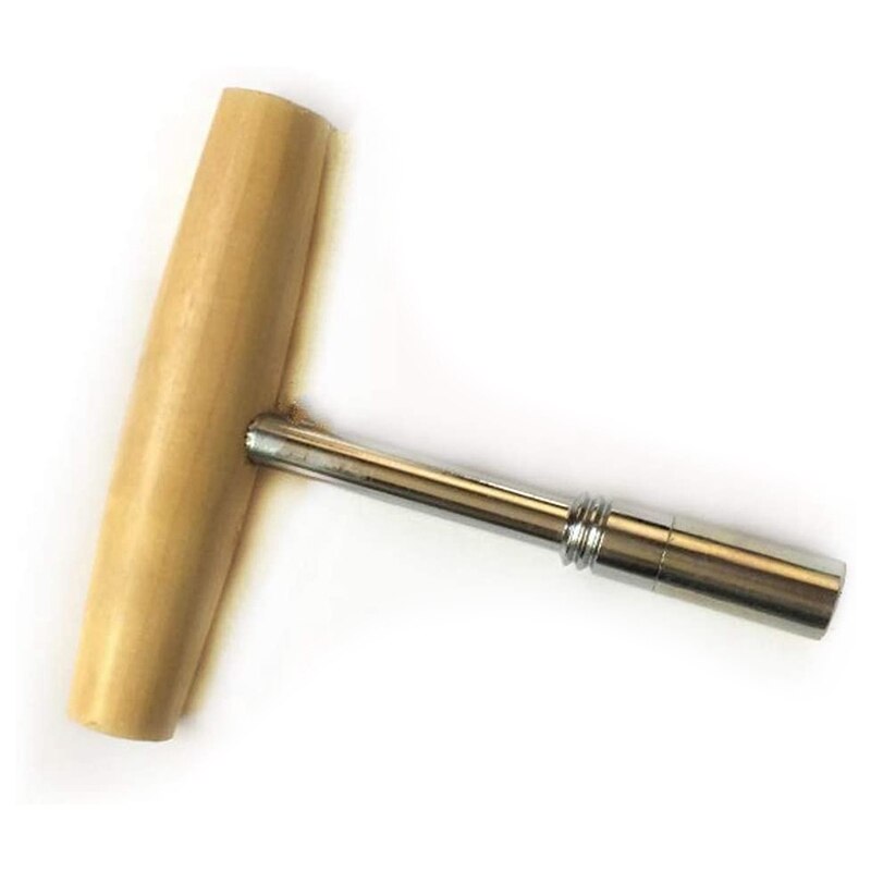 1 Pcs T Shape Piano Tuning Hammer Wrench Hardwood Handle Spanner Suitable for Piano Installation