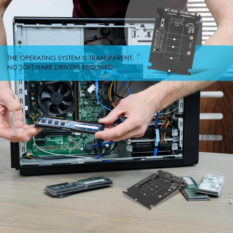 2 in 1 mSATA zu SATA NGFF M.2 zu SATA3 Konverter Adapter Karte SSD Disk