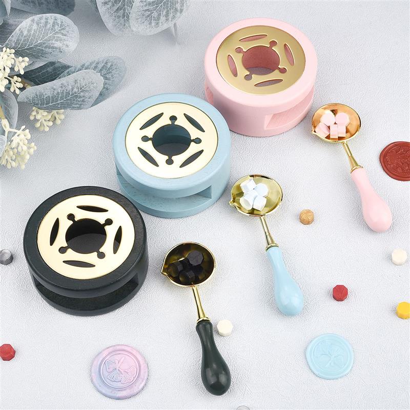 Pieczęć woskowa zestaw stempli lakier piec stały piec na drewno ogień farby uszczelnienie dostaw łyżka robić lania wosku uszczelnienie wosk tygiel zapasy rzemieślnicze