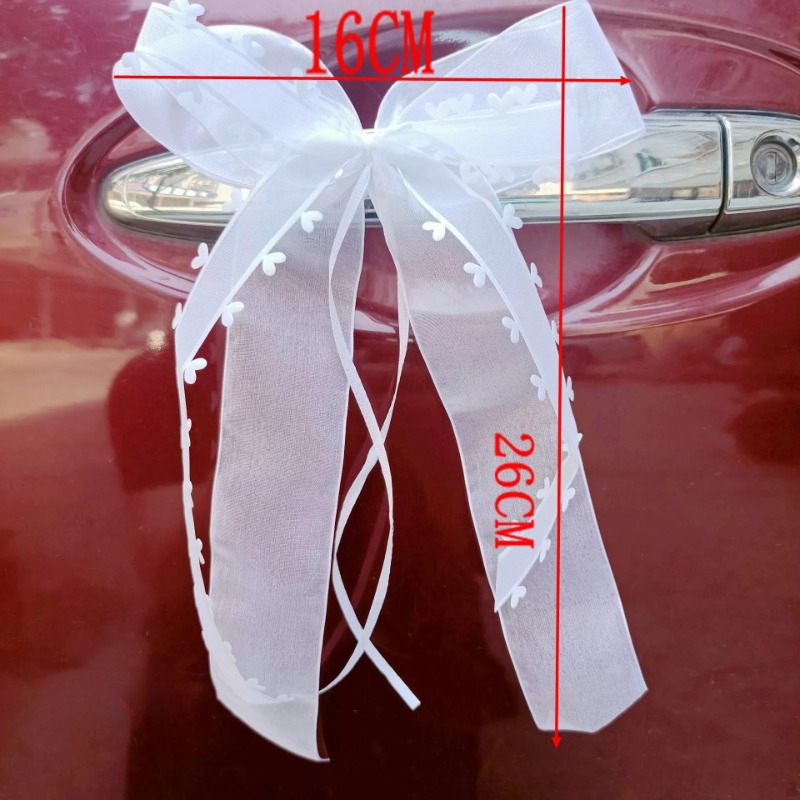 10 szt. Kokardki ślubne, wstążki, kokardy, ozdoby robić pakowania prezentów, dekoracje na ślubny samochód, akcesoria na przyjęcie urodzinowe, dekoracje na krzesła, DIY, dekoracje na przyjęcie weselne