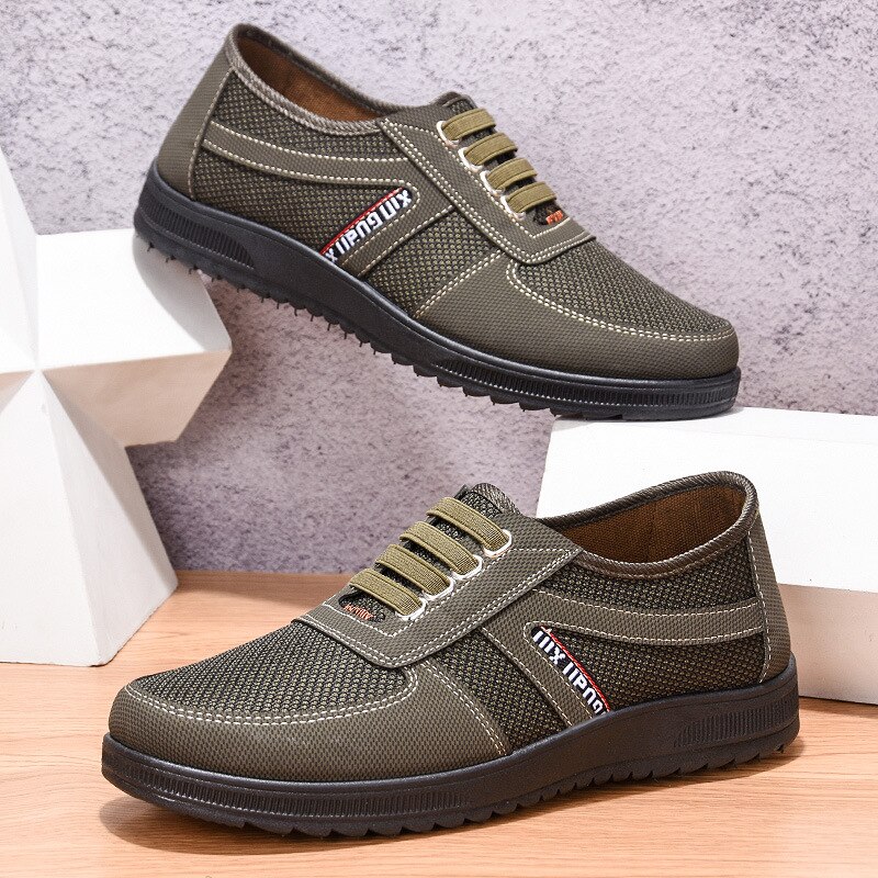 Mannen Casual Schoenen Slip-On Vader Schoenen Heren Canvas Schoenen Voor Mannen Platte Loafers Schoen Man Mocassins basic Espadrille
