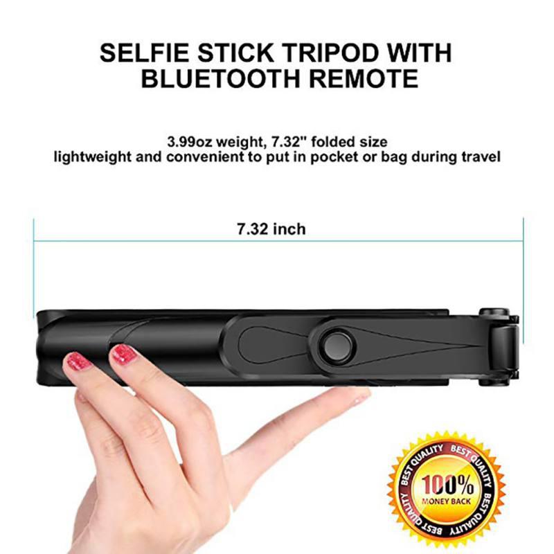 3 In 1 Draadloze Bluetooth Selfie Stick Opvouwbare Mini Statief Uitbreidbaar Monopod Met Afstandsbediening Voor Iphone Ios Android