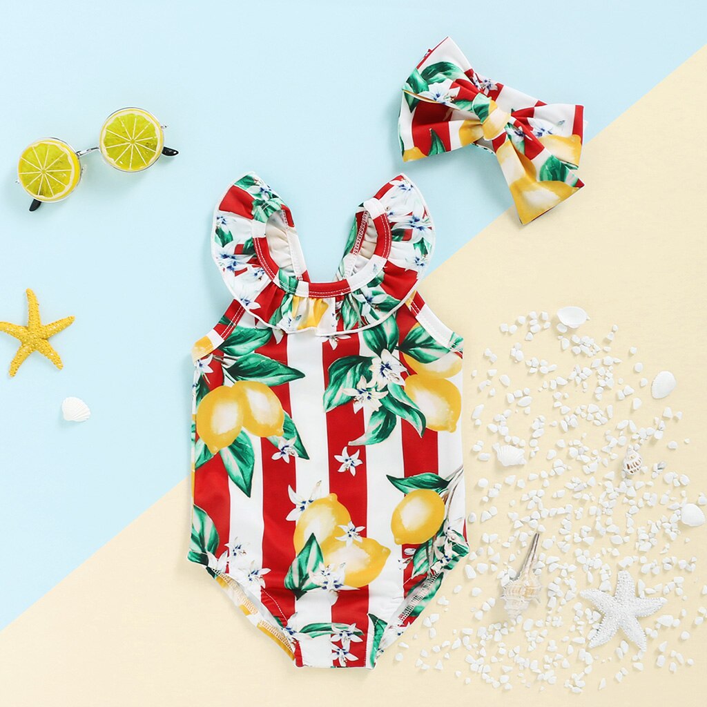 Toddler Baby Girl Summer Swimwear Swimsuit Bikini Set Ruffle Bathing Suit 6M-4Y