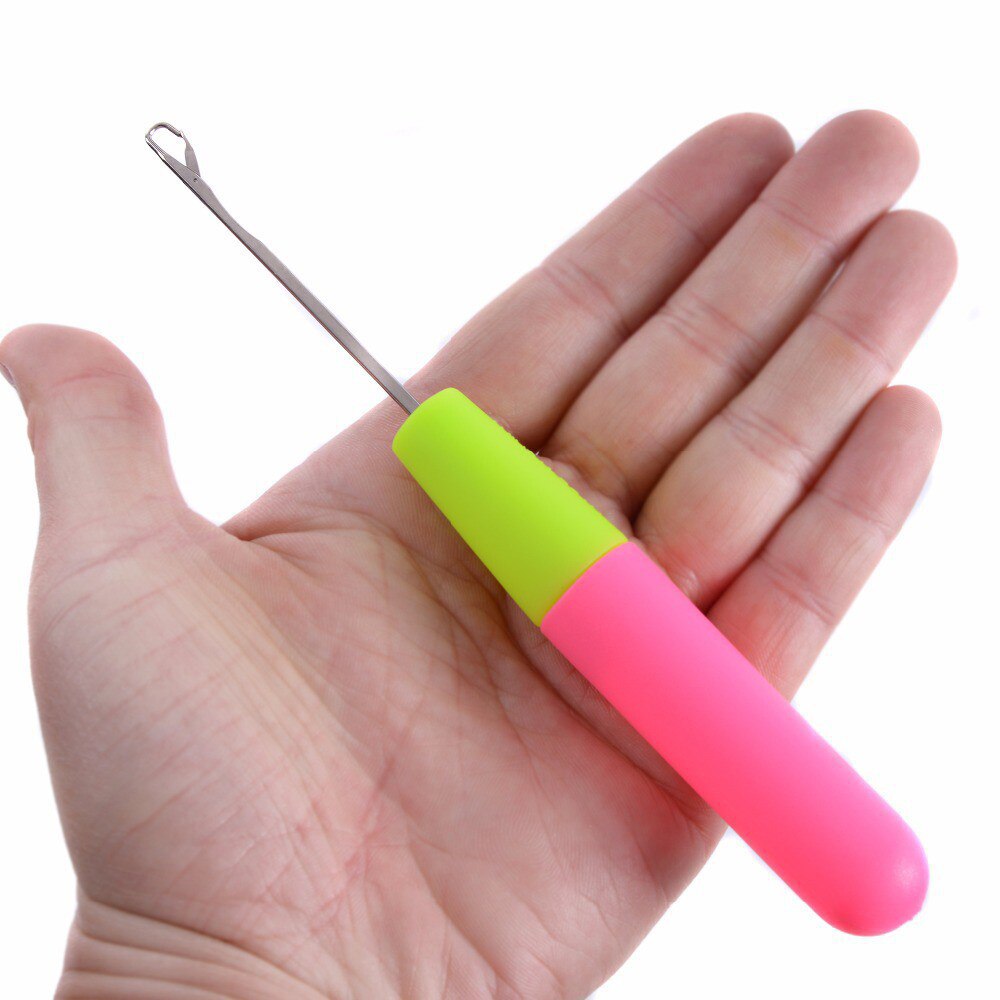 Lot de 5 aiguilles à Crochet pour tresses, tissage de cheveux Jumbo et torsadés