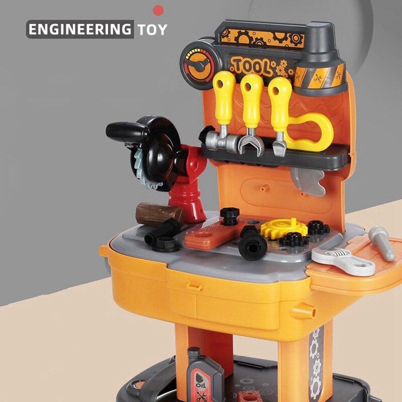 31 sztuk narzędzie dla dzieci zestaw inżynier odgrywanie ról plecak na zabawki symulacja budowa akcesoria narzędzia zabawki udawaj zestaw zabawek