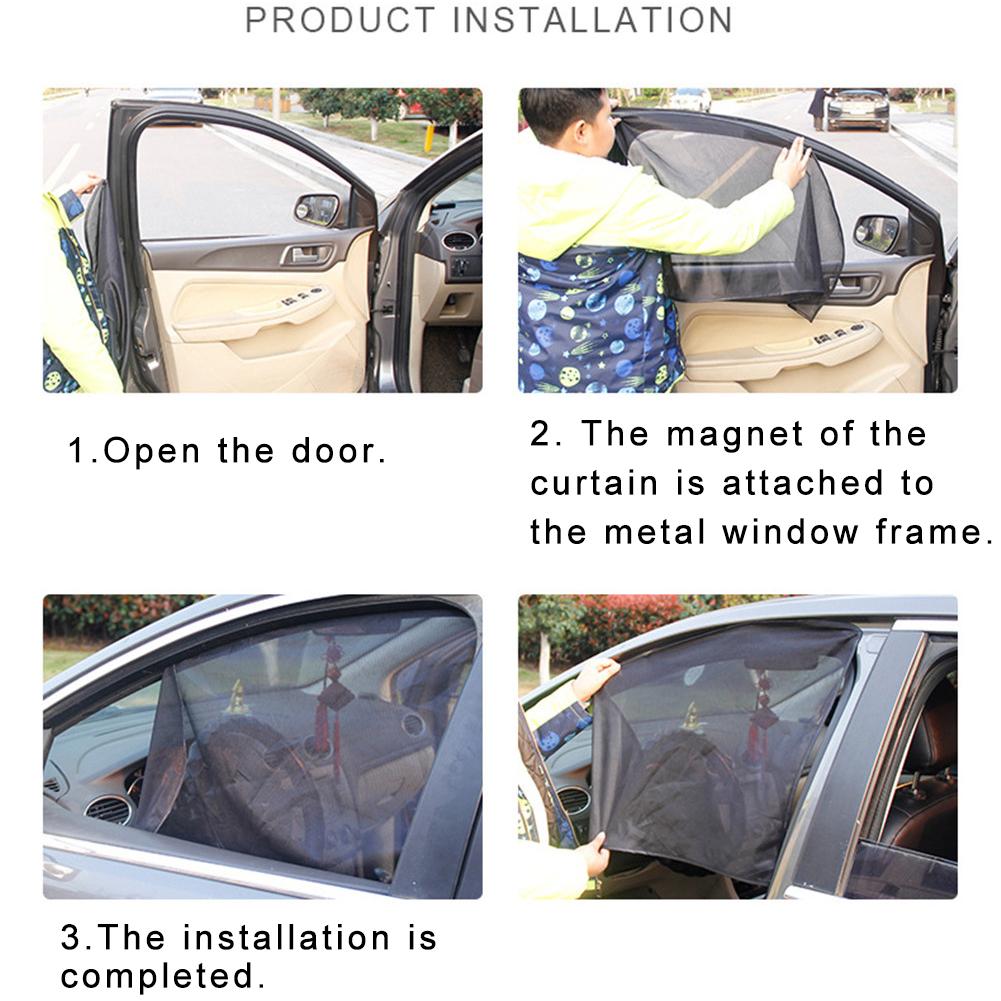 Magnetic Car Sun Shade UV Protection Universal Curtain Durable Window Sunshade Sun Visor For Summer Protection Sun Shade Cover