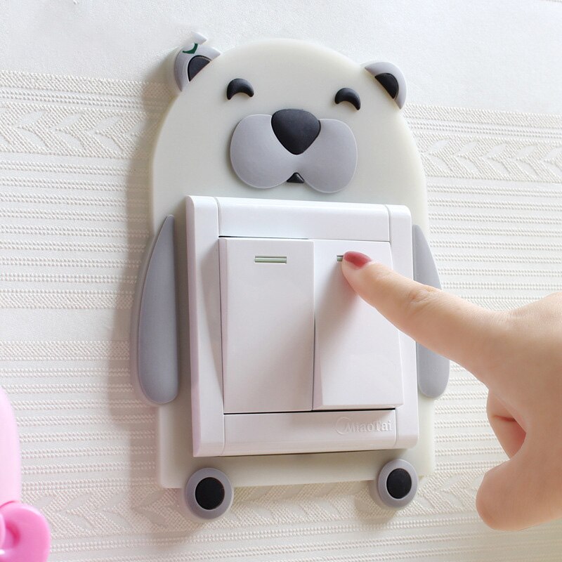 1pcs Cartoon Luminous Switch Cover Wall DIY Decoration Fluorescent Glow in the Dark Livingroom Kid Room Switch Protective Cover