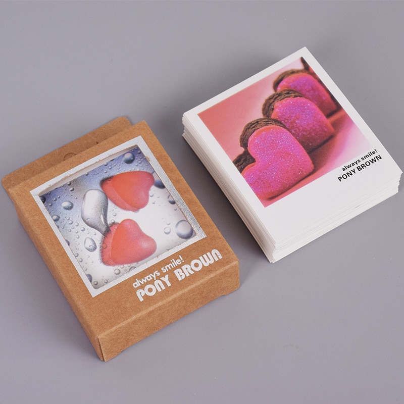 40 pcs/lot Loving Heart Mini Lomo Card Greeting Card Postcard Birthday Letter Envelope Card Set Kawaii Stationery Papeleria
